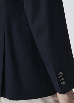 Beymen Collection Drop 7 Lacivert Yün Blazer Ceket - 10