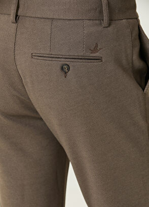 Vizon Kordonlu Diyagonal Desenli Chino Pantolon Beymen Club Vizon Kordonlu Diyagonal Desenli Chino Pantolon - 5