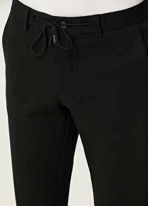 Black Waist Corded Chino Pants Beymen Club Black Waist Corded Chino Pants - 4