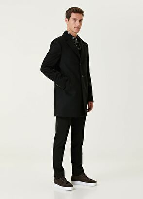Beymen Club Black Woolen Cashmere Coat - 3