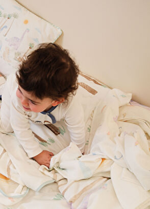 Casadora Baby Dino 100% Organic Cotton 2-Piece Muslin Cover Set - 6