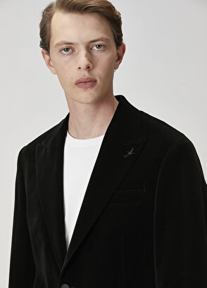 Beymen Club Siyah Kadife Ceket - 8