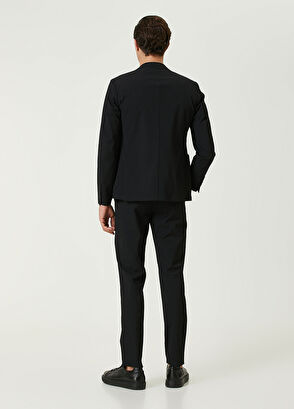 Beymen Club Slim Fit Black Wicking Textured Suit - 6