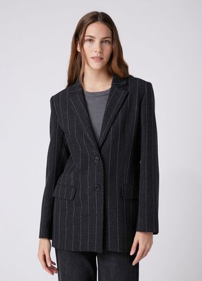 Beymen Club Siyah Mono Kapama Blazer - 5