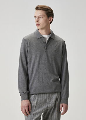 Beymen Club Grey Melange Wool Sweater - 3