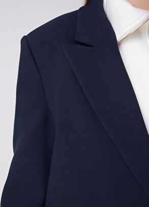 Beymen Club Navy Blue Sleeve End Garnish Blazer - 10