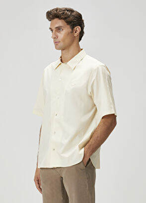 Beymen Club Krem Kısa Kollu Gömlek - 5