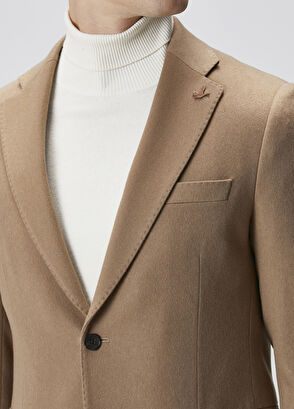 Beymen Club Premium Beige Cashmere Jacket - 6
