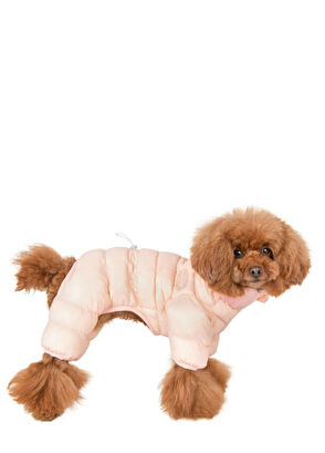 Puppia Velour Soft Allinone Jumper Sky Pink Köpek Tulumu - 6
