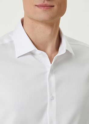 Comfort Fit Beyaz Non-Iron Gömlek Beymen Club Comfort Fit Beyaz Non-Iron Gömlek - 5
