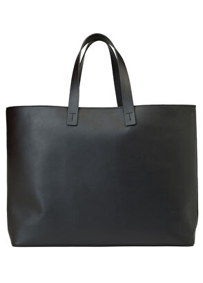 Beymen Club Black Women's Leather Shopping Bag - 4