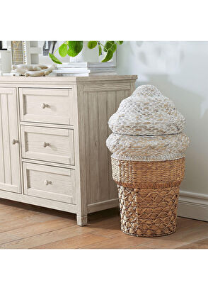 Zoa Collection Ice Cream Rattan Toy Basket - 6