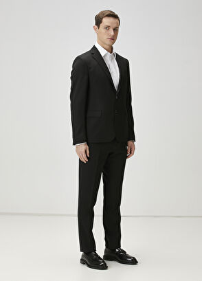 Beymen Club Drop 6 Siyah Yün Takım Elbise - 4