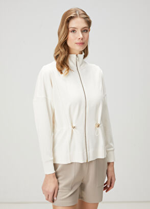 Beymen Club Ekru Fermuarlı Sweatshirt - 4