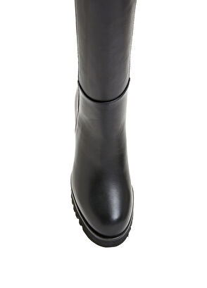 Beymen Club Siyah Kadın Deri Çizme - 4