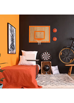 Archtwain Savana Meşe Turuncu Tekli Duvar Potası - 6