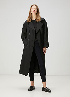 Beymen Club Black Trench Coat - 3