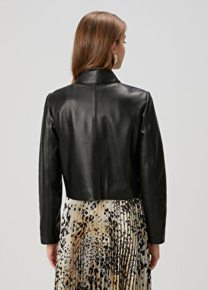 Beymen Club Black Leather Jacket - 7