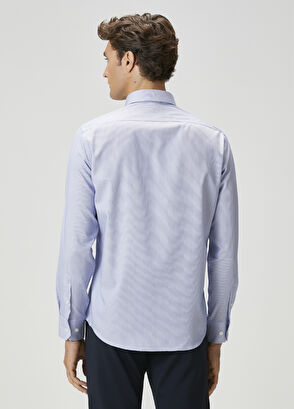 Beymen Club Comfort Fit Sax White Shirt - 4