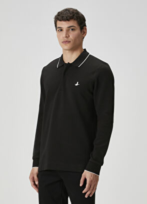 Beymen Club Comfort Fit Siyah Polo Sweatshirt - 4