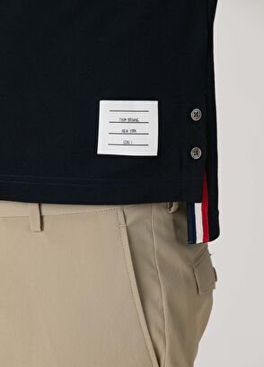 Thom Browne Lacivert Polo Yaka T-shirt - 6