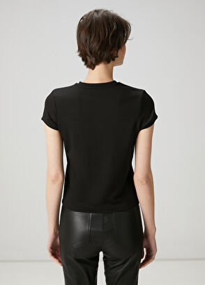 Beymen Club Black Hotfix Dog T-Shirt - 5