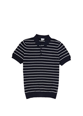 Beymen Club Lacivert Polo Yaka Colorblocked Triko Gömlek - 8