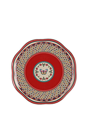 Lucky Art Fiora Bonnet Patterned Porcelain 6 Plate Set 27 cm - 5