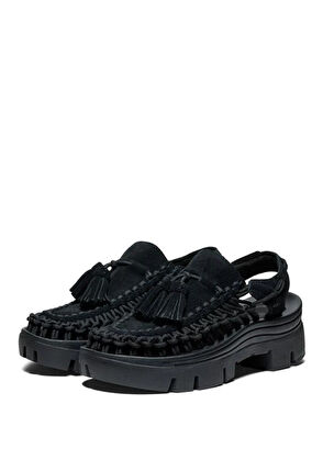 Keen UNEEK PLT Tassel Black Unisex Sandals - 3