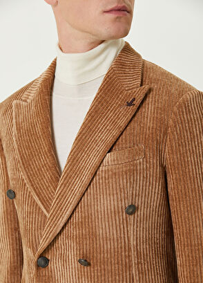 Beymen Club Deve Tüyü Kruvaze Kadife Blazer - 7