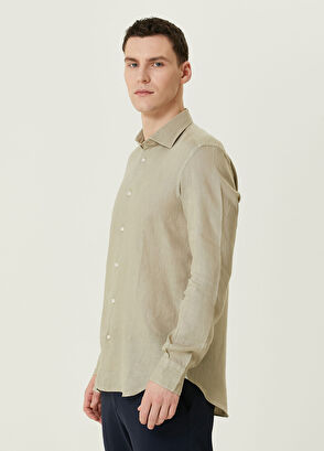 Sartorio Bej Keten Gömlek - 3