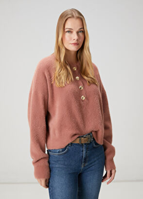 Beymen Club Somon Gold Düğmeli Kazak - 4