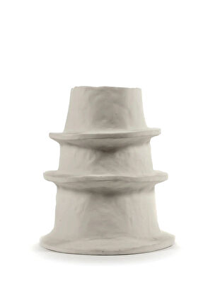 Serax Flower Pot 06 M Beige Molly Kırık Beyaz Seramik Dekoratif Obje - 5