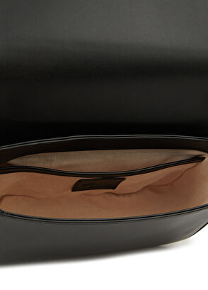 Beymen Club Siyah Bio Vegan Deri Kadın Omuz Çantası - 6