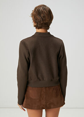 Beymen Club Kahverengi Yün Kaşe Bomber Ceket - 5