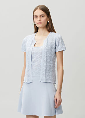 Join Us Blue Knit Cardigan - 3