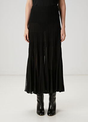 Beymen Club Siyah Midi Triko Etek - 3