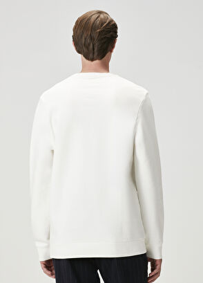 Beymen Club Beyaz Kaz Baskılı Sweatshirt - 5