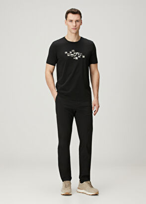 Beymen Club Relax Fit Black Goose Print T-Shirt - 3