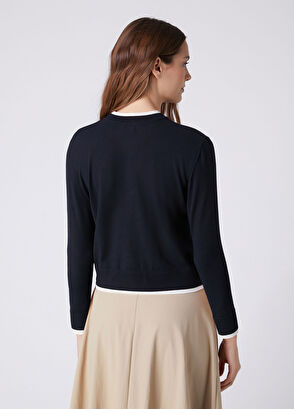 Beymen Club Navy Blue White Sweater - 7