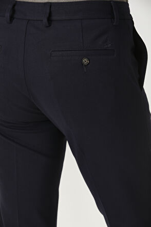 Beymen Club Navy Blue Waist Corded Knitted Sports Pants - 5