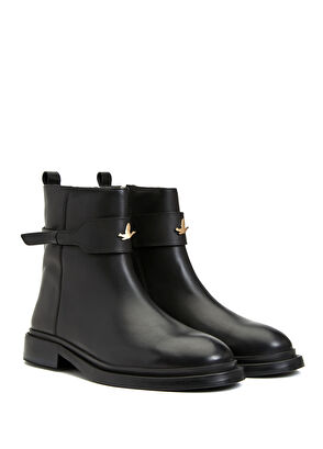 Beymen Club Black Womens Leather Boots - 7