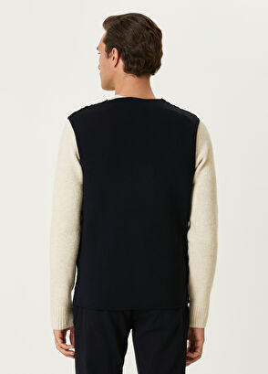 Beymen Club Navy Blue Wool Vest - 5