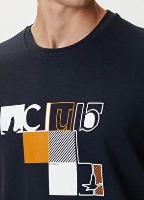 Beymen Club Lacivert Baskılı T-shirt - 5