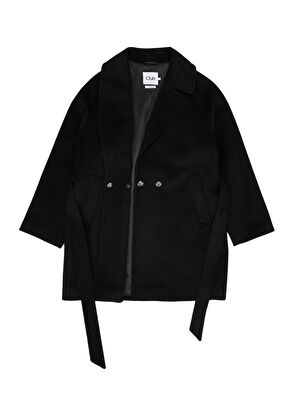 Beymen Club Black Belt Wool Coat - 7