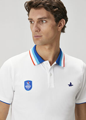 Beymen Club X Anadolu Efes Beyaz Polo Yaka T-shirt - 7