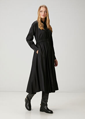 Beymen Club Black Midi Dress - 3