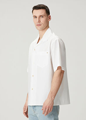 Valentino White Short Sleeve Shirt - 3