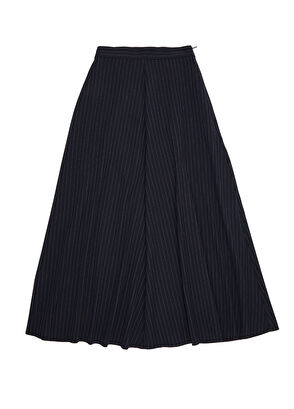 Beymen Club Black Striped Midi Skirt - 6
