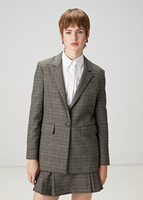 Beymen Club Gri Ekoseli Blazer - 3